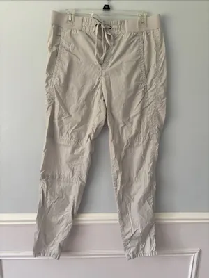 Lou & Grey 100% Cotton Utility Jogger Pants Size Medium Neutral Beige Gorpcore thumbnail 2