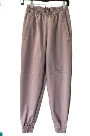 NWOT Nike Women Swoosh High Rise Woven Jogger Activewear Purple S spring $85 thumbnail 2