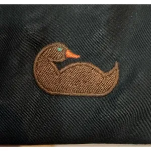 Dooney & Bourke North South Triple Zip Crossbody Purse Nylon Black Pink Duck thumbnail 3