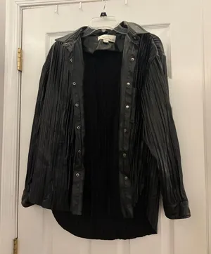 Leather jacket Black thumbnail 1