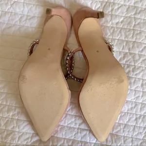 LPA x REVOLVE Lex Crystal Strap Slide Heels in Blush Pink Suede Sz. 9 thumbnail 11