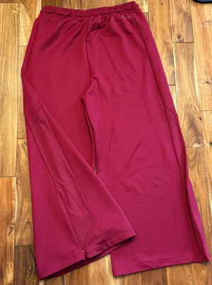 Adidas Pants Womens XL Red Wide Leg AeroReady Sweatpants Polyester Athleisure thumbnail 10