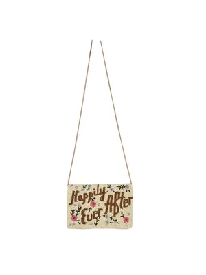 Francesca's Happily Ever After Beaded Wedding Crossbody Bag With Floral Embroidery thumbnail 2