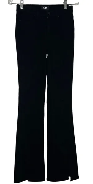 Paige Manhattan High Waist Bootcut Jeans black women's 25 thumbnail 1