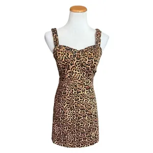 Womens Zara Gorgeous Sleeveless Animal Print Bodycon Corset Style Dress - Sz M thumbnail 3