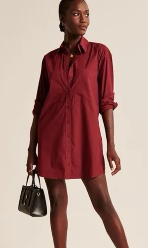 Abercrombie Button Down Shirt Dress thumbnail 1