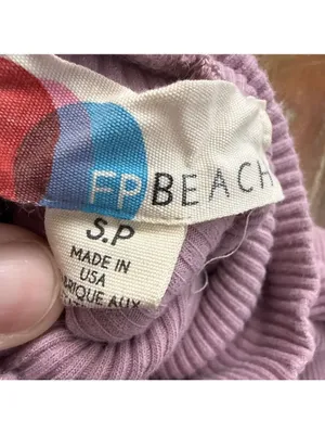Free People FP Beach Bonfire Ribbed Mini Dress Lilac S thumbnail 5