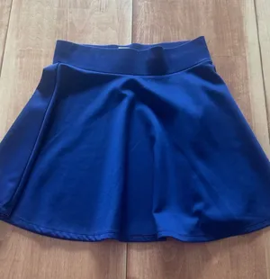 Charlotte Russe Royal Blue Skater Mini Skirt Womens Medium Stretchy Flared Solid thumbnail 1