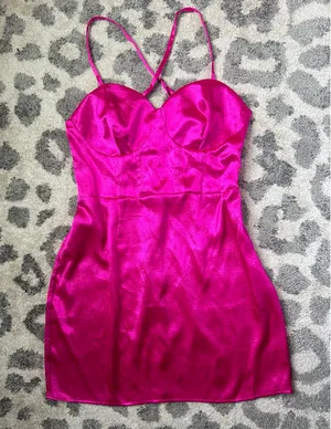 Short Dress Hot Pink thumbnail 1