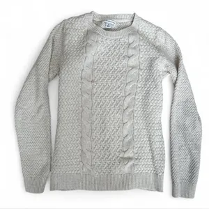Croft & Barrow Women’s Cream Cable Knit Sweater thumbnail 1