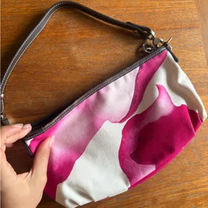 Longchamp Pink and Cream canvas purse thumbnail 3