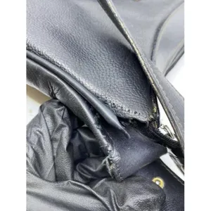 gucci vintage shoulder black leather cross body ba thumbnail 11
