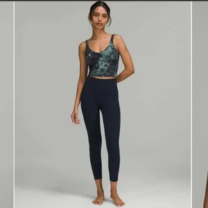Lululemon 6 Align Tank Top‎ Diamond Dye Tidewater Teal Graphite Grey Padded NWT thumbnail 9