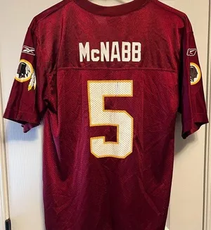 Washington Redskins #5 McNabb Reebok Jersey Women Large. Football thumbnail 1