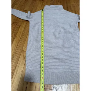 Hatch The Kendall Merino Wool Maternity Long Sleeve Sweater Dress in Oat Melange thumbnail 8