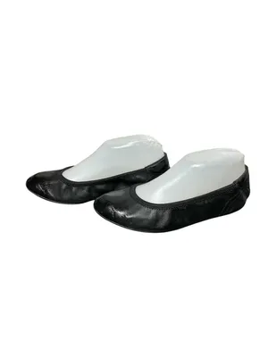 Puma Y2K Women Black Leather Ballet Flats Sz-6.5 thumbnail 2