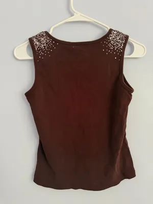 Vintage Sequin Top Brown thumbnail 2