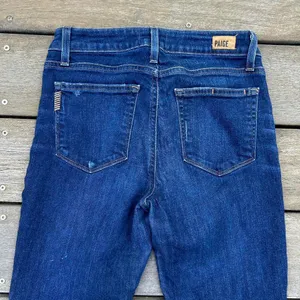 Paige Verdugo Ankle Blue Dark Wash Skinny Jeans thumbnail 5