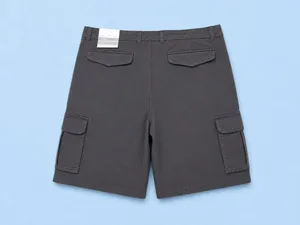 Men' Brand new Chargoal grey Cargo shorts - waist 39" thumbnail 3