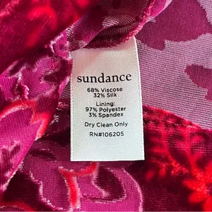 Sundance Women’s Burnout Velvet Long Sleeve V-Neck Top Blouse Size M Boho Jewel thumbnail 7