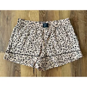 Victoria's Secret Peach Brown Cheetah Sleep Shorts Women Loungewear Medium thumbnail 2