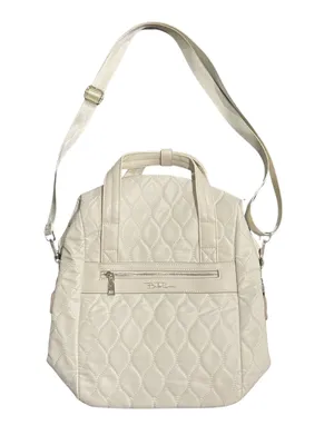 Bella Russo Quilted Tote Backpack Convertible Shoulder Bag Travel Weekender thumbnail 1
