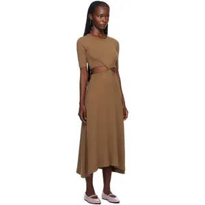 ✨Citizens of Humanity Brown Nicola Midi Light Brown Sz Small Dress✨ thumbnail 3