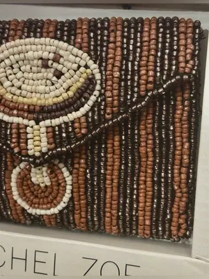 NEW - Viral Rachel Zoe Espresso Martini Beaded Coin Pouch & Bag Charm/Key Ring thumbnail 4