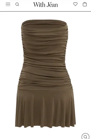 With Jean Rayna Dress Brown  thumbnail 3