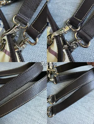 Burberry Blue Label Novacheck Vintage Canvas Tote Bag thumbnail 4