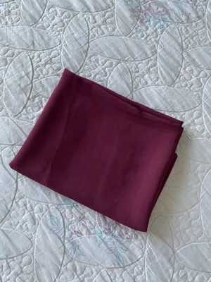 VOILE CHIC Premium Chiffon Deep Burgundy Hijab Scarf For Women thumbnail 6