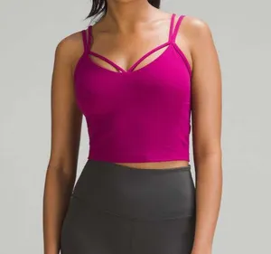 Lululemon Align Strappy Ribbed Tank Top Magenta Purple Size 2 thumbnail 1