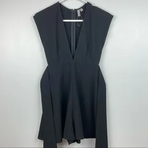 ASOS Surplice Black Romper with Sash Tie Belt Size 2 thumbnail 11