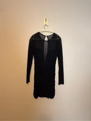 Revolve NBD On the Rocks Illusion‎ Lace Bodycon Mini Dress in Black Size XS thumbnail 8