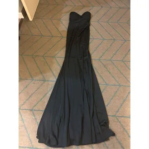 NEW Black Formal Strapless Evening Prom Gown Dress S Tall thumbnail 3