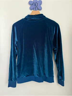 Foray Golf Small Velour Velvet Funnel Neck Blue thumbnail 7