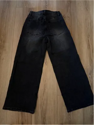 NEW Stretchy Jeans Pockets Adjustable Drawstring Elastic Waist 10 Black thumbnail 2