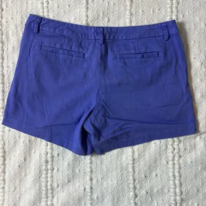 Lilly Pulitzer Callahan Stretch Shorts Textured Chino‎ Purple Size 10 thumbnail 6
