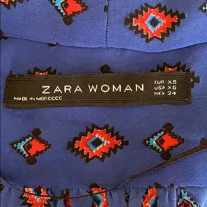 Zara Blue Sleeveless Blouse Size XS thumbnail 7