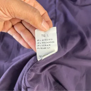 Coconuda‎ Donna Purple Mohair Blend Knit Halter Midi Dress Size L thumbnail 16
