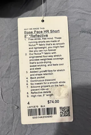 Lululemon HR Short 8" *Reflective thumbnail 3