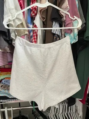 Boutique Grey Tie Front Shorts Gray thumbnail 3