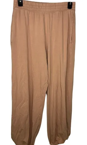 Free People Movement Slouchy Balloon Joggers Large Dusty Pink Stretchy Comfy FP thumbnail 1