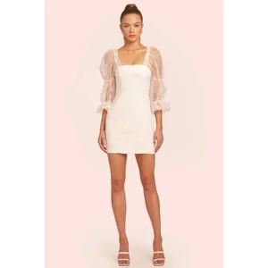 Amanda Uprichard White Tia Dress thumbnail 2