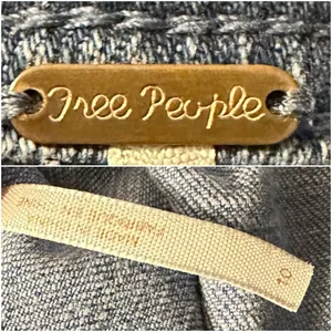 Free People Button Front Denim Skirt Size 10 thumbnail 3