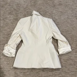 Zara White Blazer Jacket thumbnail 2