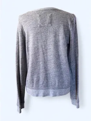 Vintage Y2K Abercrombie & Fitch Pearl Embellished Gray Sweatshirt size small thumbnail 5