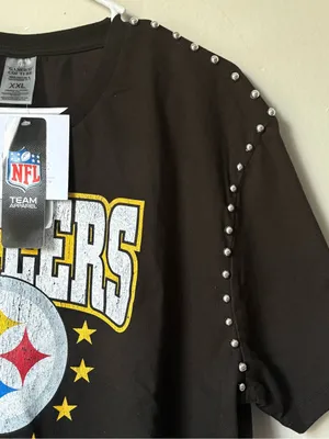 Gameday Couture Steelers Stud Shoulder Tee 2XL NWT thumbnail 7