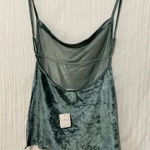Free People Intimates Velvet Camisole Small Green Cowl Neck NWT thumbnail 7