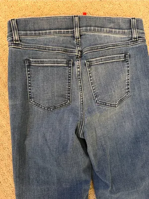 Spanx Classic High-Rise Crop Kick-Flare Jeans - Medium thumbnail 5